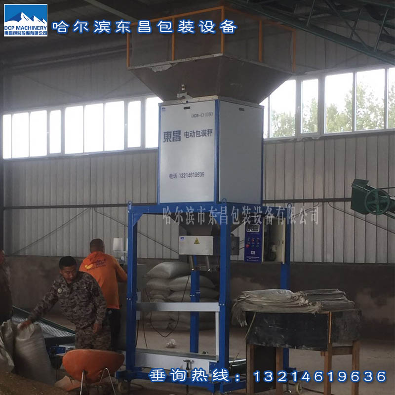油菜籽高粱電動定量包裝機，雜糧綠豆打包秤廠家價格
